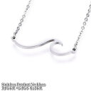 XeXWG[ WAVE Pendant Necklace y_g lbNX Stainless EF[u g XeX Vo[