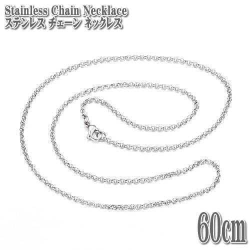 ���ƥ�쥹�������� ���������������� 60cm 2mm�� ���ƥ�쥹 Stainless ���ƥ�쥹�ͥå��쥹 Silver �ͥå��쥹 �������� ����С�