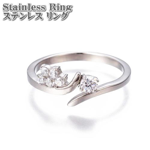 ƥ쥹  14 塼ӥå륳˥ ե  ƥ쥹 Stainless Ring ƥ쥹 CZ ...