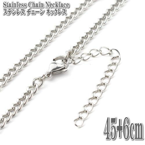 XeX`F[ LwC`F[ 45+6cm 4mm lbNX Stainless chain XeX `F[ 약  LwC lbNX Vo[