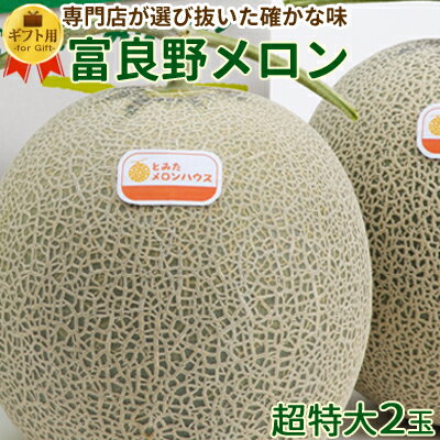 【予約】富良野メロン 超特大2玉入 [2玉約4.6kg] 【7月より発送開始】送料無料 秀品 贈答 北海道 富良野 ふらの メロン お中元 御中元 暑中見舞 御礼 御祝 内祝 フルーツ 果物 お取り寄せ