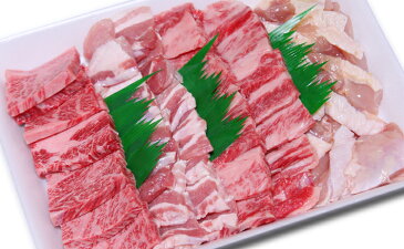 【御歳暮 ギフト】焼肉セット700g 送料無料 黒毛和牛肉 国産 カルビ ロース使用 焼き肉セット,バーベキューセットとして利用可能 内容は黒毛和牛カルビ 黒毛和牛ロース 鹿児島豚カルビ 鶏ももです。 内祝 誕生日祝 快気祝