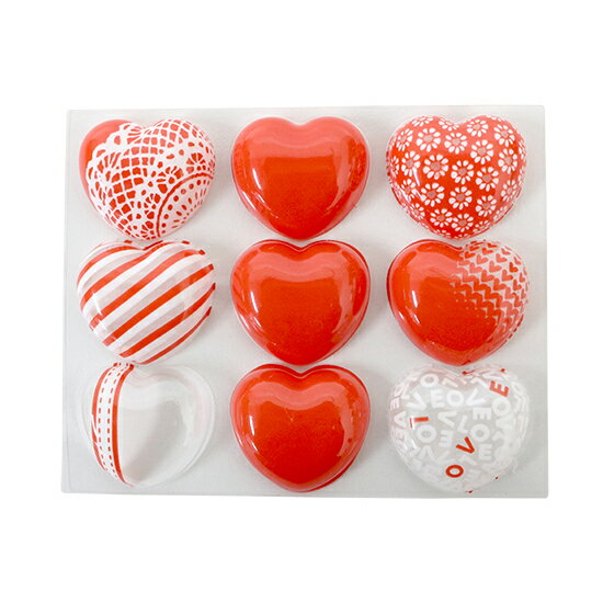 転写モールドハート（レッド） / 1枚【 富澤商店 公式 】のサムネイル