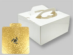 ガトーケース(白無地) 4.5号 / 1枚【 富澤商店 公式 】