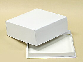 かぶせパイ箱(白無地) 6号 / 1枚【 富澤商店 公式 】