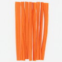 ワイヤー入りラフィア12cm オレンジ / 30本【 富澤商店 公式 】