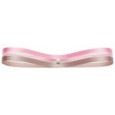 リボン デュオカラー 203 ピンク&ブラウン / 2m【 取り寄せ 】【 富澤商店 公式 】