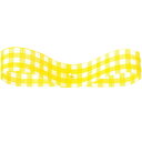 リボン コットンギンガム 2 イエロー / 2m【 取り寄せ 】【 富澤商店 公式 】