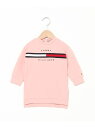 GIRLS リブインサートクルーネックワンピース TOMMY HILFIGER トミーヒルフィガー ワンピース・ドレス その他のワンピース・ドレス グレー ピン...