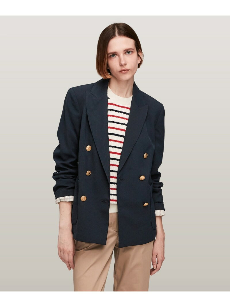 【SALE/50%OFF】ゴールドボタンツイルレギュラーダブルブレストブレザー TOMMY HILFIGER トミーヒルフィガー スーツ・フォーマル スーツジャ...