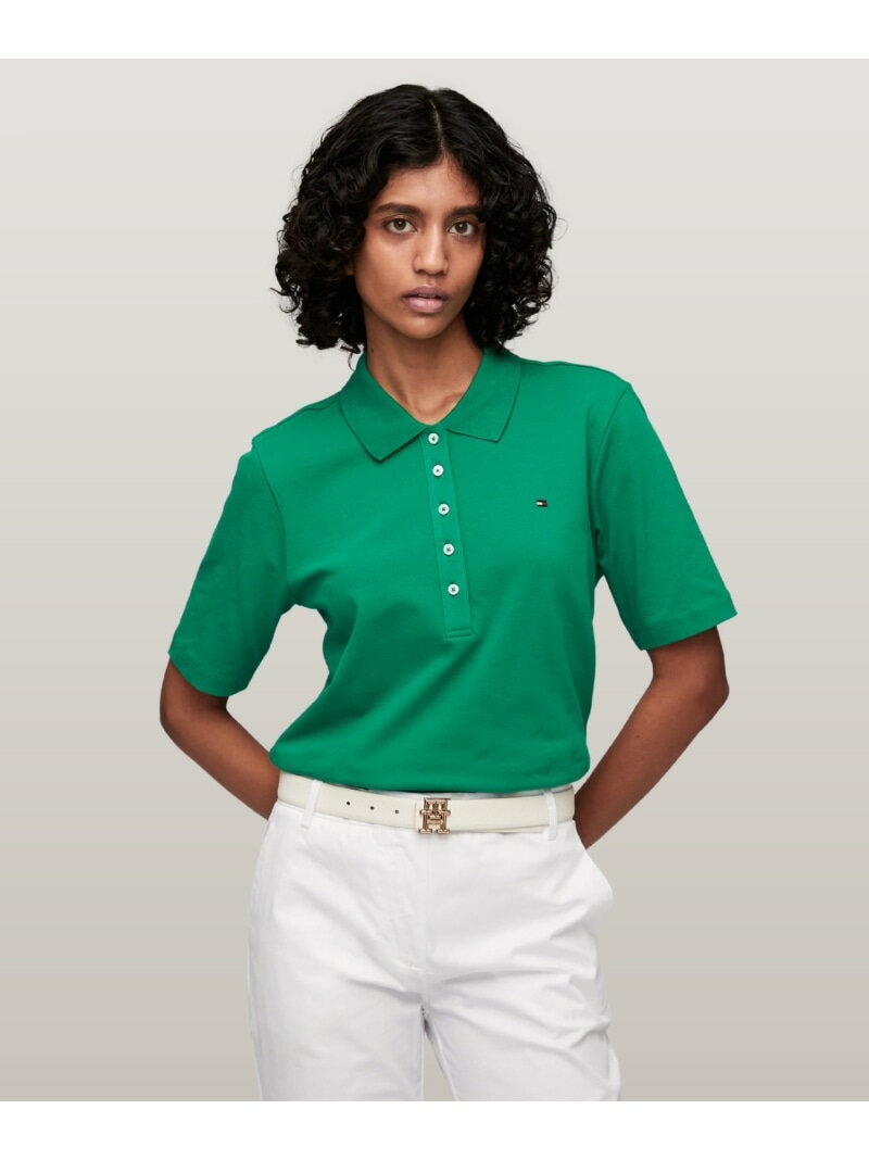 TOMMY HILFIGER(トミーヒルフィガー) レギュラーピケポロシャツ TOMMY HILFIGER トミーヒルフィガー トップス ポロシャツ レッド グリーン ピンク ブルー【送料無料】[Rakuten Fashion]