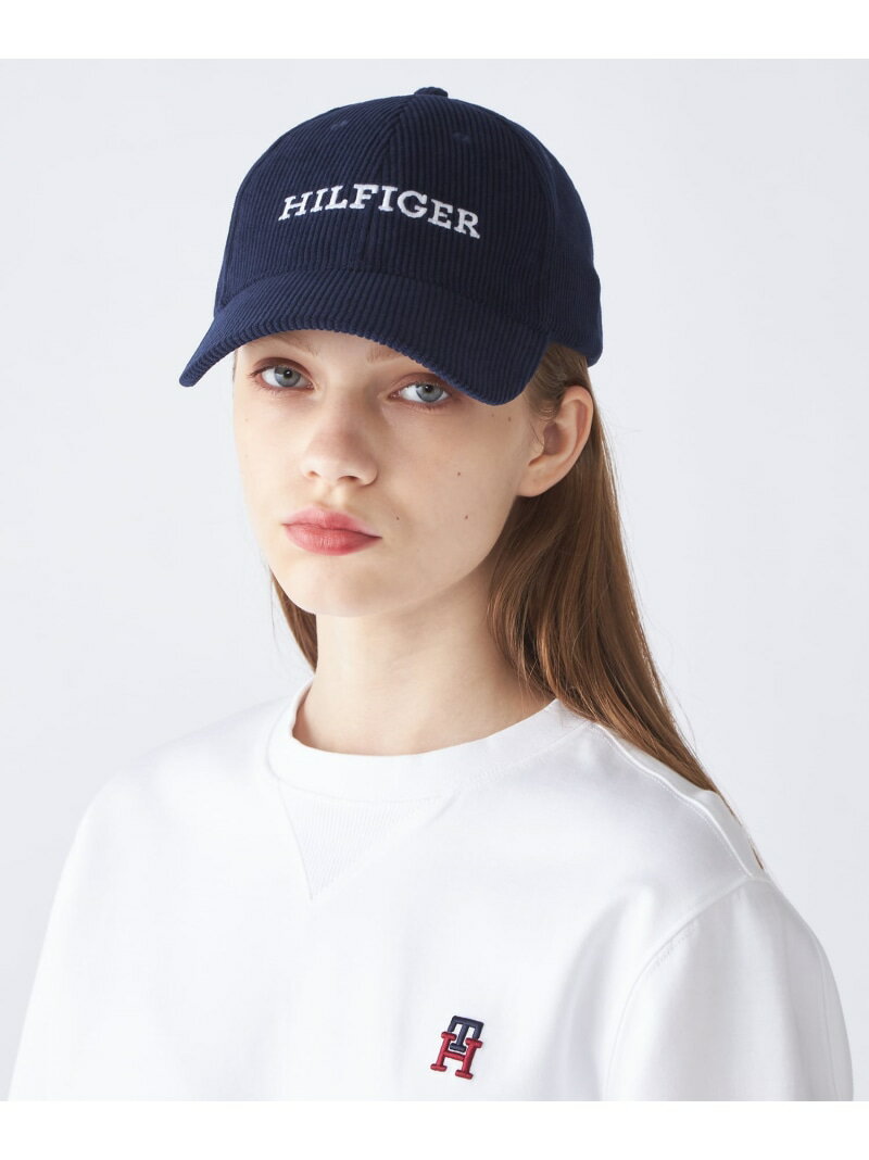 トミー ヒルフィガー キャップ メンズ 【SALE／40%OFF】(M)TOMMY HILFIGER(トミーヒルフィガー) モノタイプコーデュロイキャップ TOMMY HILFIGER トミーヒルフィガー 帽子 キャップ ネイビー ブラウン【RBA_E】【送料無料】[Rakuten Fashion]