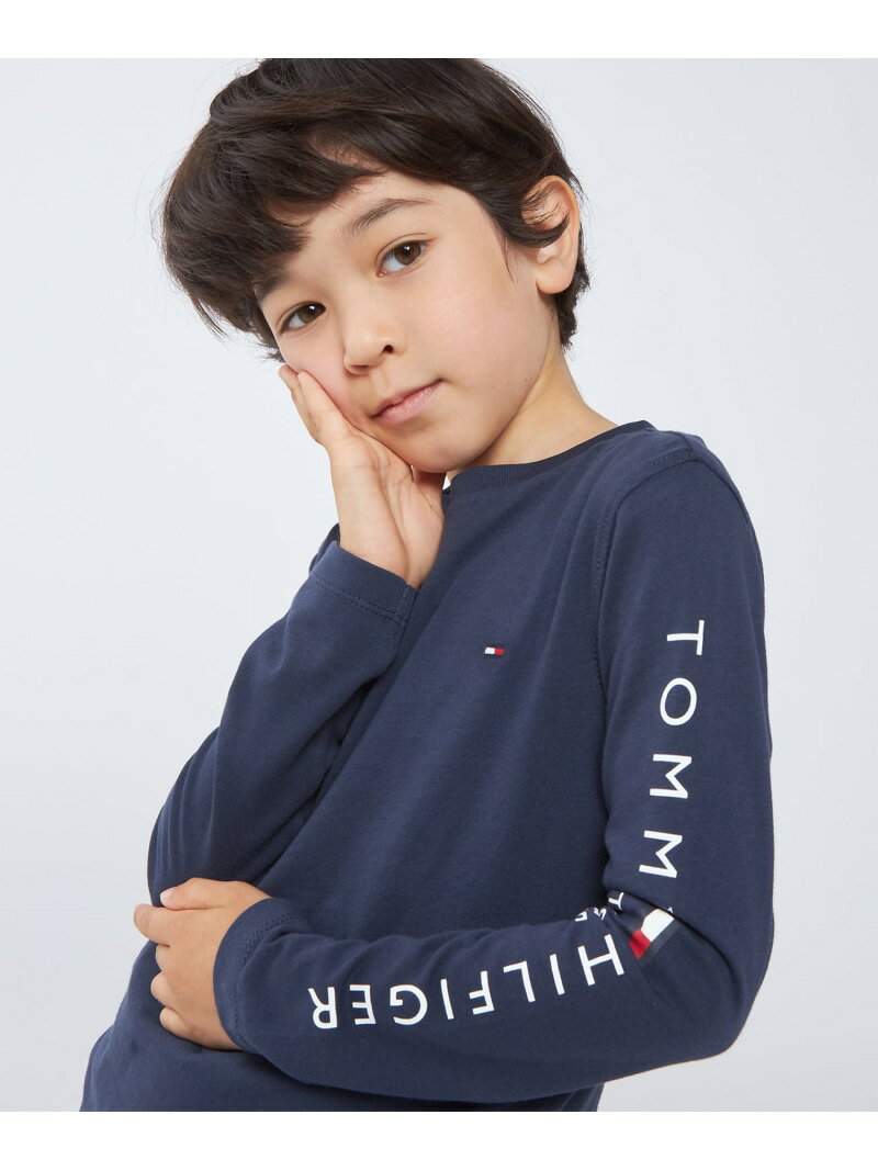 【90~165cm展開】ベーシックフラッグロングスリーブTシャツ TOMMY HILFIGER トミ ...