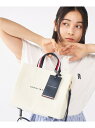 (W)TOMMY HILFIGER(トミーヒルフィガー)ミディアムショッパートートバッグ TOMMY HILFIGER トミーヒルフィガー バッグ トートバッグ ホワイト【送料無料】[Rakuten Fashion]