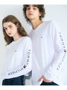 【オンライン限定】ショルダーロゴロングスリーブTシャツ TOMMY HILFIGER トミーヒルフィガー トップス カットソー・Tシャツ ホワイト ブラック ブルー グレー イエロー グリーン【送料無料】[Rakuten Fashion]