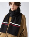 【SALE／40%OFF】(M)TOMMY HILFIGER(トミーヒルフィガー) エレベートウールフラッグスカーフ TOMMY HILFIGER トミーヒルフィガー ファッション雑貨 スカーフ・バンダナ ブラック【RBA_E】【送料無料】[Rakuten Fashion]