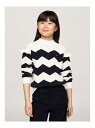 【SALE/50%OFF】GIRLS ウェーブボーダーセーター TOMMY HILFIGER トミーヒルフィガー トップス ニット ホワイト【RBA_E】【送料...