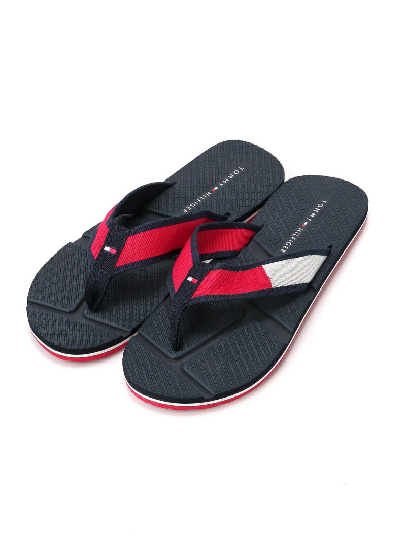 【SALE／50%OFF】(M)TOMMY HILFIGER(トミーヒルフィガー) ビーチサンダル TOMMY HILFIGER トミーヒルフィガー シューズ・靴 サンダル ネイビー【RBA_E】[Rakuten Fashion]のサムネイル