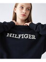 【SALE／40%OFF】(M)TOMMY HILFIGER(トミーヒルフィガー) モノタイプロゴトレーナー TOMMY HILFIGER トミーヒルフィガー トップス スウェット・トレーナー ネイビー ブルー ホワイト【RBA_E】【送料無料】[Rakuten Fashion]