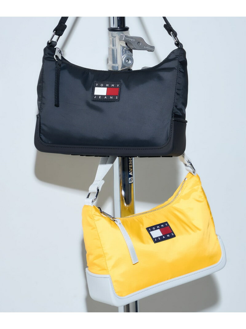 楽天TOMMY HILFIGER【SALE／20％OFF】TOMMY JEANS/（W）TOMMY HILFIGER（トミーヒルフィガー） アンカバーショルダーバッグ TOMMY JEANS トミーヒルフィガー バッグ ショルダーバッグ ネイビー イエロー【RBA_E】【送料無料】[Rakuten Fashion]