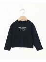 【SALE／40%OFF】(K)TOMMY HILFIGER(トミーヒルフィガー) GIRLS トミースクリプトロングスリーブTシャツ TOMMY HILFIGER トミーヒルフィガー トップス カットソー・Tシャツ ネイビー ホワイト【RBA_E】【送料無料】[Rakuten Fashion]