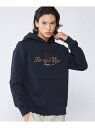 【SALE／40%OFF】(M)TOMMY HILFIGER(トミーヒルフィガー)ゴールドロゴパーカー TOMMY HILFIGER トミーヒルフィガー トップス パーカー・フーディー ネイビー ホワイト【RBA_E】【送料無料】[Rakuten Fashion]