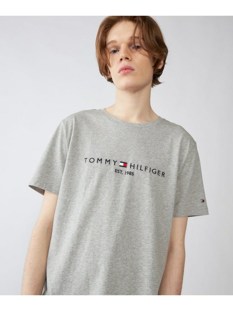 (M)TOMMY HILFIGER(トミーヒルフィガー) ベーシックロゴTシャツ TOMMY HILFIGER トミーヒルフィガー トップス カットソー Tシャツ グレー ネイビー ブラック ホワイト【送料無料】 Rakuten Fashion