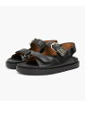【SALE/40%OFF】レザースポーティサンダル TOMMY HILFIGER トミーヒルフィガー シューズ・靴 サンダル ブラック【RBA_E】【送料無料】...