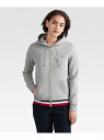 ベーシック ジップアップ パーカー TOMMY HILFIGER トミーヒルフィガー トップス スウェット・トレーナー グレー ネイビー【送料無料】[Rakut...