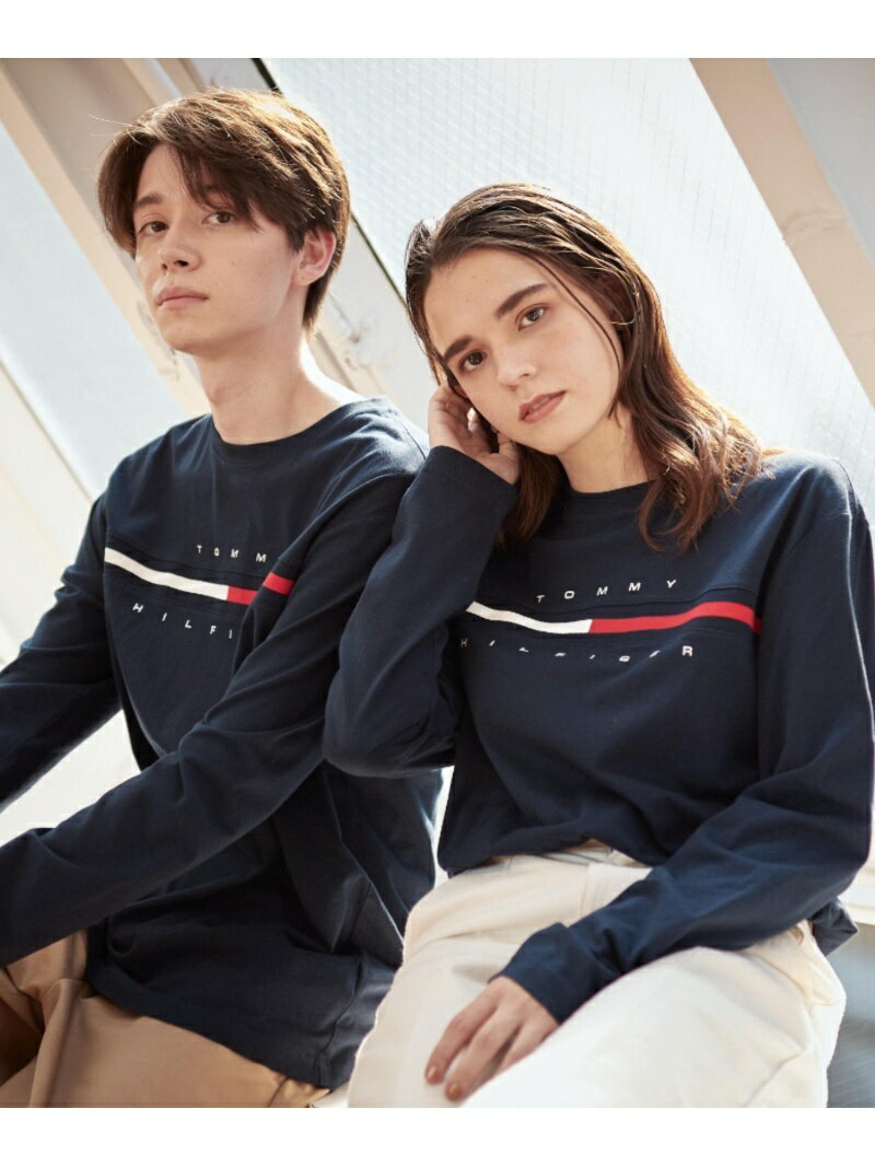 楽天市場 Sale Off U Tommy Hilfiger トミーヒルフィガー Tino長袖tシャツ Tommy Hilfiger トミーヒルフィガー カットソー Uネックカットソー ネイビー グレー ブラック ホワイト Rba E 送料無料 Rakuten Fashion Tommy Hilfiger