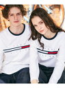 【SALE／20%OFF】(U)TOMMY HILFIGER(トミーヒルフィガー) 【オンライン限定】トミーヒルフィガーロゴロングスリーブTシャツ / TINO TEE TOMMY HILFIGER トミーヒルフィガー トップス カットソー・Tシャツ ホワイト ブラ【RBA_E】【先行予約】*【送料無料】[Rakuten Fashion]