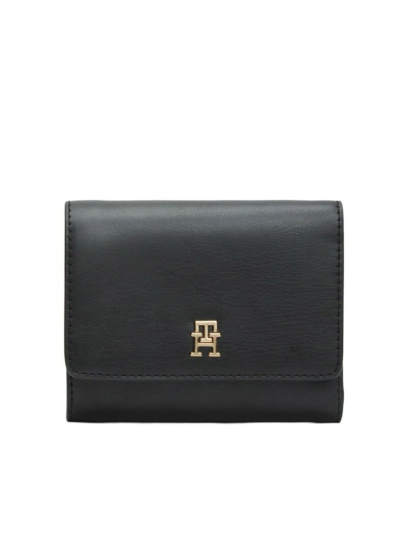 アイコントライフォールドウォレット TOMMY HILFIGER トミーヒルフィガー 財布・ポーチ・ケース 財布 ブラック【送料無料】[Rakuten Fashion]
