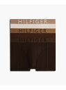 3Pトランクス TOMMY HILFIGER トミーヒルフィガー インナー・ルームウェア ボクサーパンツ・トランクス ブラウン【送料無料】[Rakuten Fa...