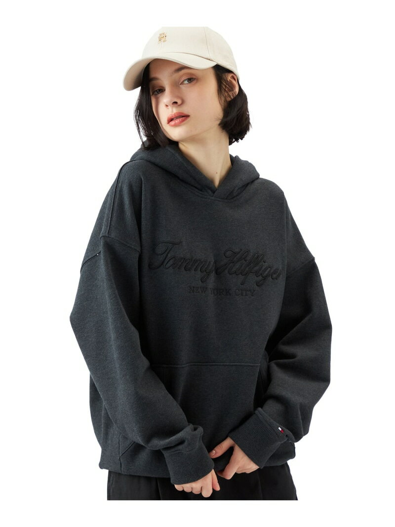 【オンライン限定】オーバーサイズロゴフーディ TOMMY HILFIGER トミーヒルフィガー トップス スウェッ..