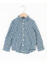 【SALE／40%OFF】TOMMY HILFIGER(トミーヒルフィガー) BOYS ブラッシュドギンガムシャツ TOMMY HILFIGER トミーヒルフィガー トップス シャツ・ブラウス ブルー【RBA_E】【送料無料】[Rakuten Fashion]