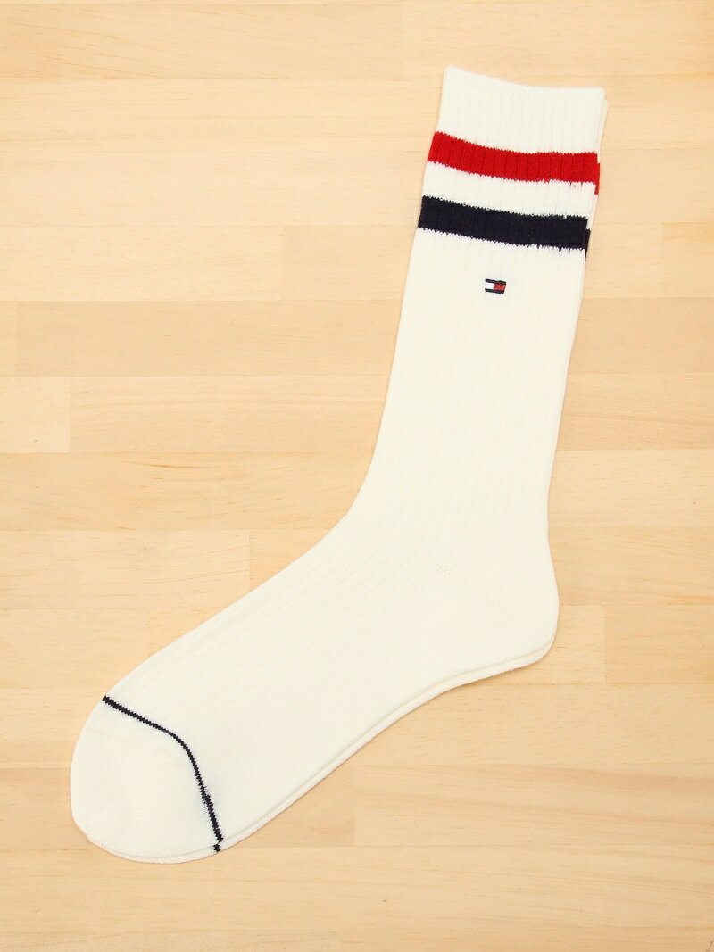 【SALE／50%OFF】(M)リブソックス TOMMY HILFIGER トミーヒルフィガー 靴下・レッグウェア 靴下 グレー ネイビー ホワイト【RBA_E】[Rakuten Fashion]のサムネイル