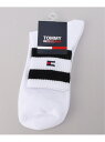 (M)TOMMY HILFIGER(トミーヒルフィガー) TJ COLOR STRIPE SOCKS TOMMY JEANS トミーヒルフィガー 靴下・レッグウェア 靴下 ホワイト[Rakuten Fashion]