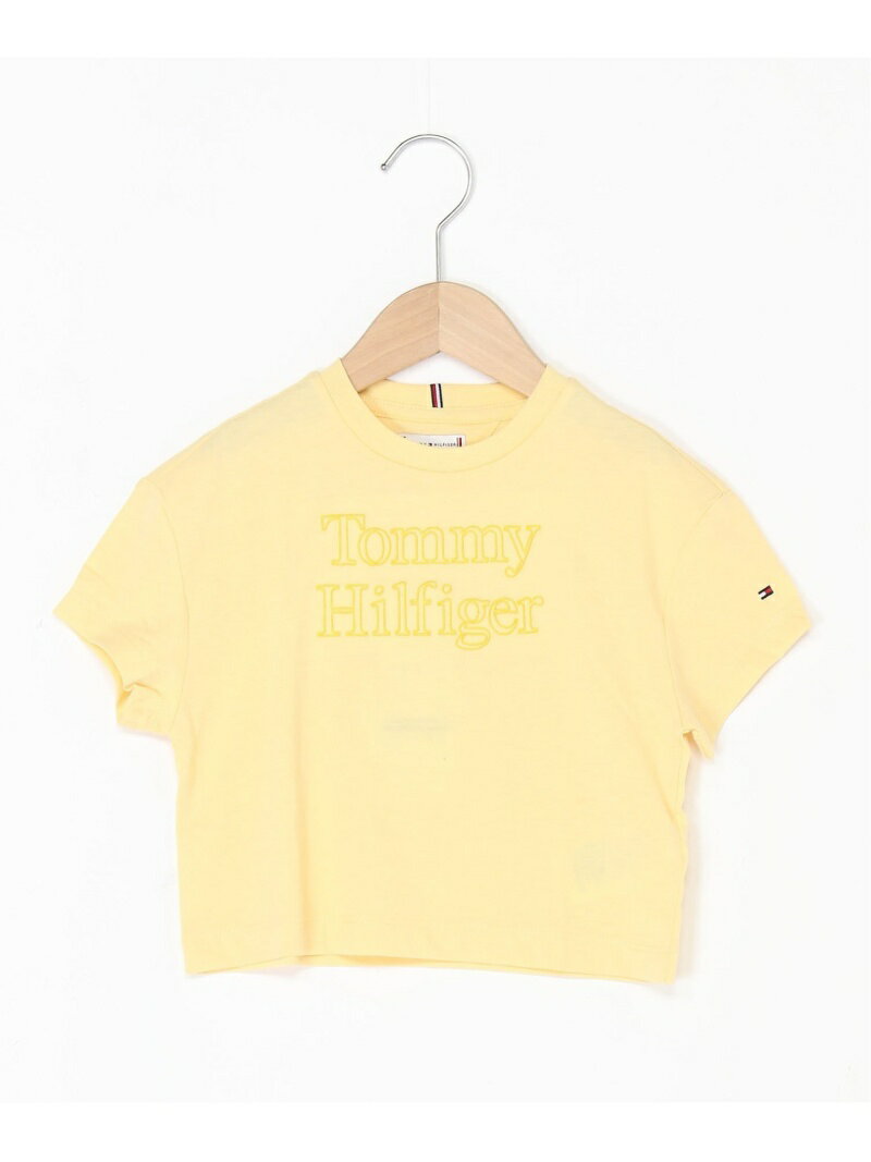 【SALE／50%OFF】(K)TOMMY HILFIGER(トミーヒルフィガー) TOMMY HILFIGER STITCH TEE S/S TOMMY HILFIGER トミーヒルフィガー トップス カットソー・Tシャツ イエロー ピンク【RBA_E】[Rakuten Fashion]