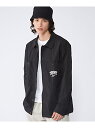 トミー ヒルフィガー アウター メンズ 【SALE／40%OFF】(M)TOMMY HILFIGER(トミーヒルフィガー) ナイロンカレッジオーバーシャツ TOMMY JEANS トミーヒルフィガー ジャケット・アウター ナイロンジャケット ブラック ブルー【RBA_E】【送料無料】[Rakuten Fashion]