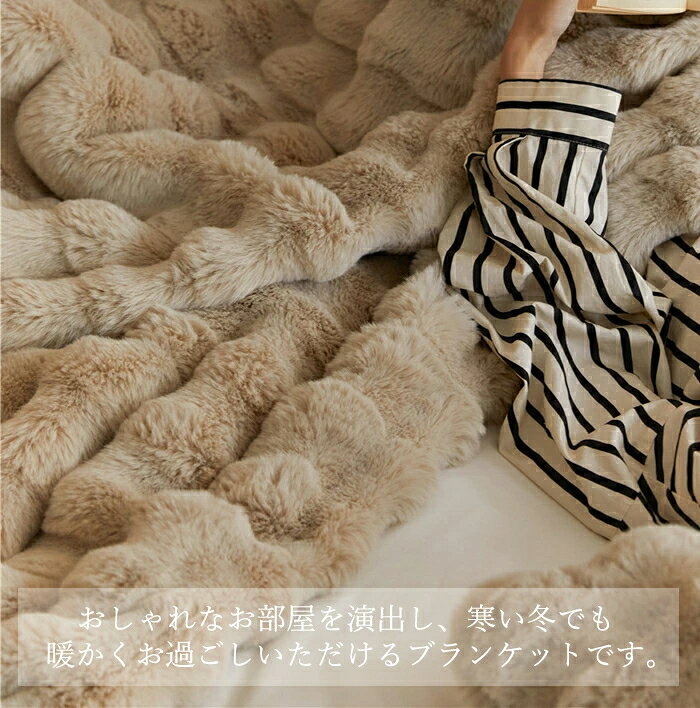 毛布 もこもこ毛布 シングル セミダブル ダブル ハーフ ひざ掛け 掛け毛布 冬物 寝具 ウォーム ブランケット 2枚合わせ もうふ マイクロファイバー あったか 暖かい 柔らかい オフィス 冷房対策 オールシーズン 昼寝 車中 おしゃれ 高級感 北欧 tommys2-10000558 トミーズハウス サンプル画像3