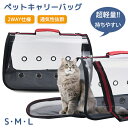 キャリーバッグ ペットキャリー 猫 キャリーケース ペットキャリーケース ペットかご リュックサック 手持ち 日向ぼっこ 持ち運び 軽量 通気性 メッシュ窓 小...