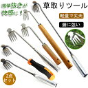 2点セット 草抜き 草取り 道具 2in1多機能 根こそぎ 草取り器 便利 グッズ くわ 芝生 庭 雑草抜き 道具 雑草取り器具 片手鍬 菜園鍬 ステンレス製 ...
