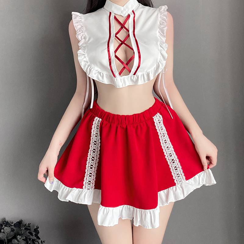 セクシー 巫女 コスプレ みこコスプレ 衣装 服 ミコさん ノースリーブ 和装 和風 和服 神社 巫女装束 ..