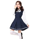 楽天TOMOSHOP【紺色/4】あす楽　長袖 メイド服 ワンピース ロリータ ゴスロリ コスプレ コスチューム レディース ワンピース ドレス ファッション 衣装　制服　仮装