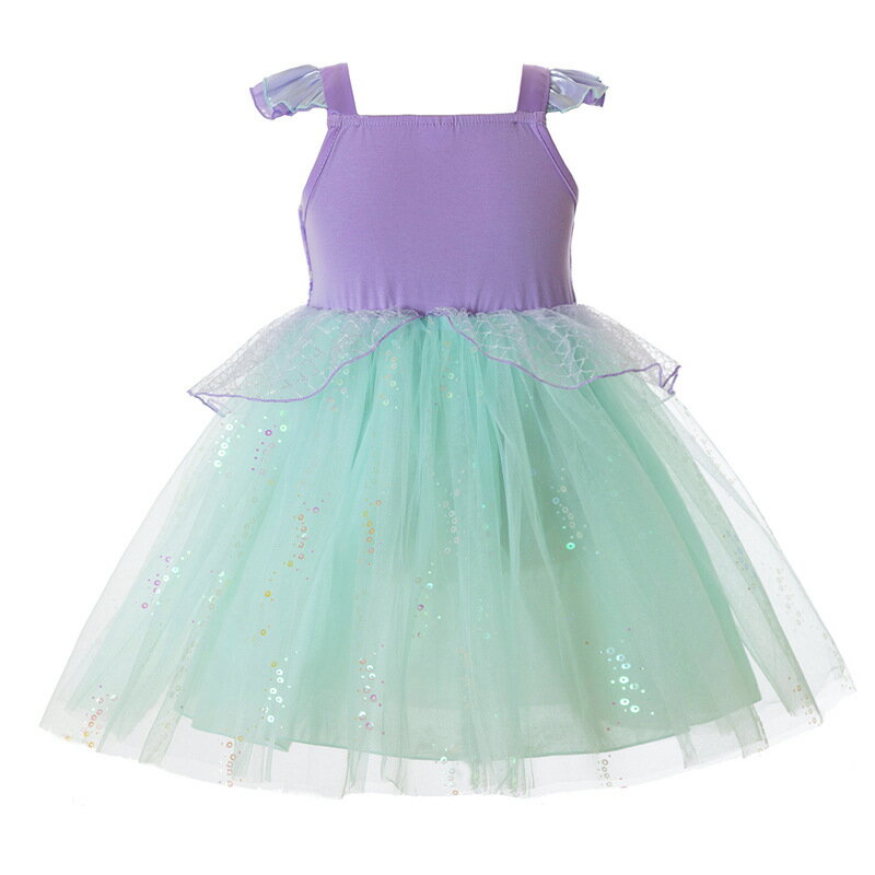 新作　子供 プリンセスドレス　裏生地綿素材　 普段着 ワンピース ガールズ 姫風 キッズ　コスチューム 女の子 記念撮影用 変身 ステージ衣装 七五三祝い クリスマス ハロウィン ダンス衣装 イベント 仮装 誕生日 プレゼント パーティー90　100　110　120　130 2
