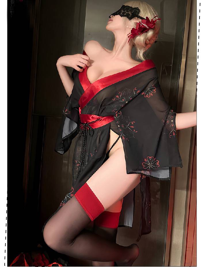 着物 コスプレ シースルー コスプレ衣装 着物ドレス 和服 スケワンピース 透け感 ...