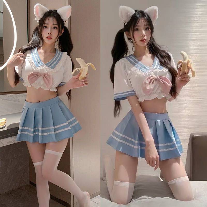 セーラー服 コスプレ衣装 学生服 セーラー襟 ミニスカ 上下セット 半袖 海軍風 JK 制服誘惑 プリーツスカート レディース ハイウエス 制服コスプレ 清純派 セクシー コスチューム お腹見せ セクシー 衣装 リボン ハロウィン仮装 大人用 超過激 過激コスプレ エロい 服