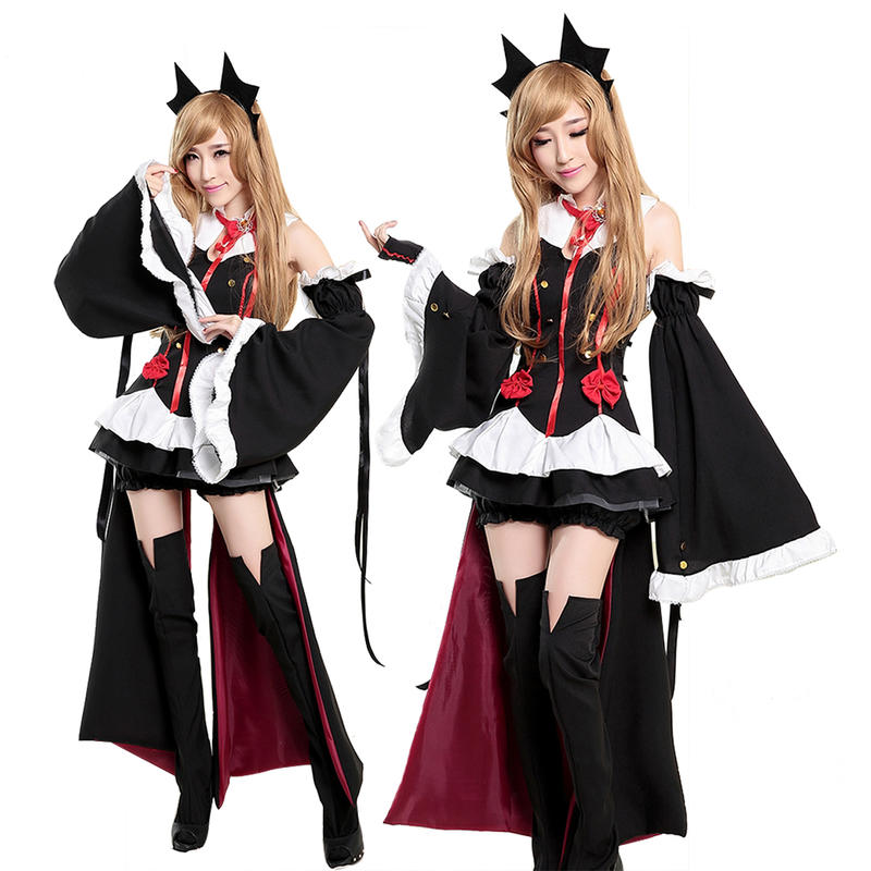 Rakuten - 【黒/5】あす楽　赤リボン メイド服 ロリータ ゴスロリ コスプレ コスチューム レディース ワンピース ドレス 衣装　制服　仮装