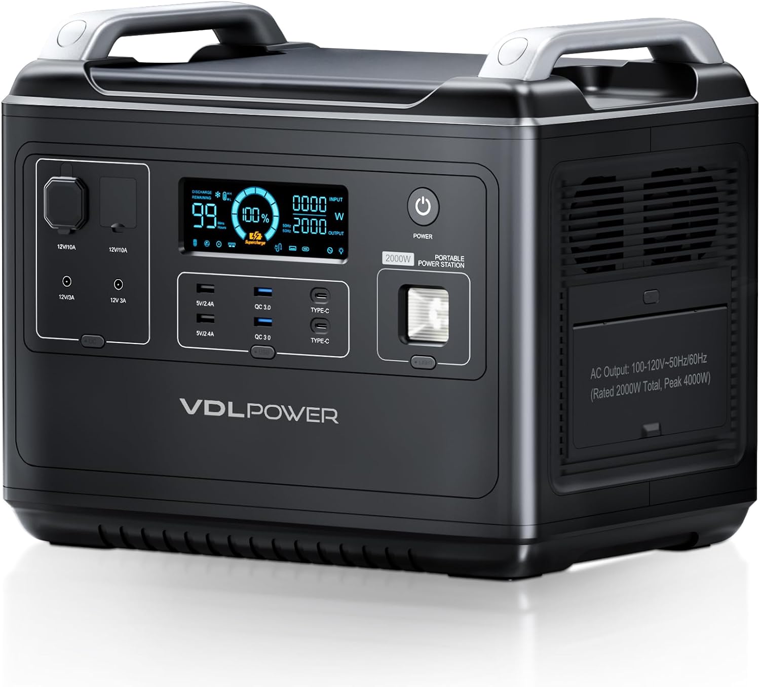 |[^ud e 2000W VDL |[^uobe[ 624000mAh/1997Wh AC2000W(uԍő4000W) 1.8Ԗ[d _S`Edr [d ACo 16@퓯[d\ UPSddu oCo[^1100W ~dr MPPT \[[pl[d VDL-HS2000