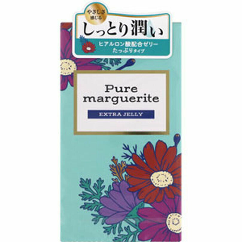 やさしさ感じる しっとり潤いヒアルロン酸配合ゼリー たっぷりタイプ【潤滑剤】量：●●●●タイプ：水性・ヒアルロン酸※パラベン含有JIS適合品表示成分&lt;素材&gt;天然ゴムラテックス用法・用量／使用方法&lt;使用方法&gt;1．個別包装内のコンドームを端に寄せ、反対側に出来た十分なスペースを完全に切り離し、コンドームにキズをつけないように取り出してください。（図1）2．コンドームの表裏をよく確認した上で、精液溜りなど先端部分を指の腹でつまんで空気を抜いてから亀頭に密着するように置いてください。（図2・図3）3．コンドームをゆっくりと両手の指でペニスの根元に向かってころがしながら（図4）根元までかぶせてください。（図5）4．射精後は、速やかにペニスの根元部分のコンドームをはずれないように押さえながら、ゆっくりと腟外に抜き出してください。5．使用したコンドームは、各自治体の処分方法に従ってください。